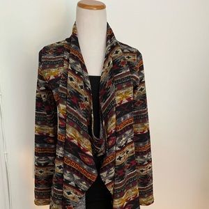 Blue Bird Women's Multicolor Open Cardigan Size S